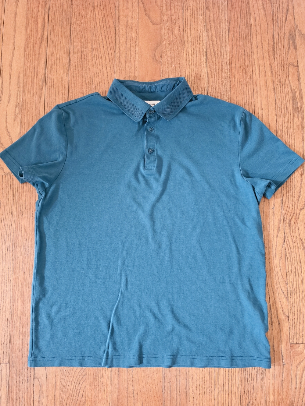 Reserved Mens Teal Short-Sleeve Polo Size XXL